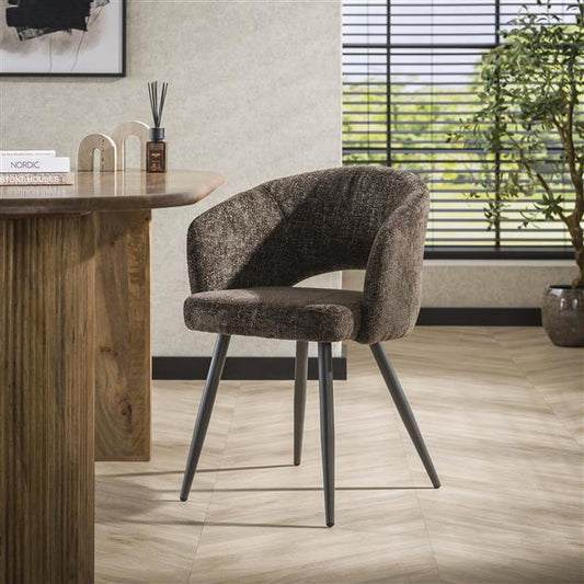Armstoel salon verpakt per 2 Tissee Cargo - 58x56x81 cm - Bruin