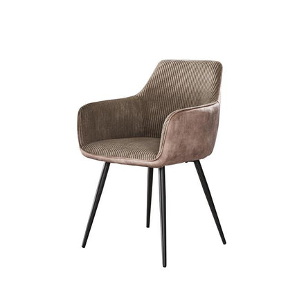 Armstoel Rib verpakt per 2 Rock - 57x59x85 cm - Zandkleur