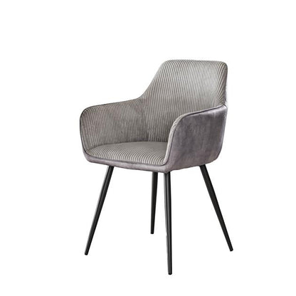 Armstoel Rib verpakt per 2 - 57x59x85 cm - Zilverkleurig