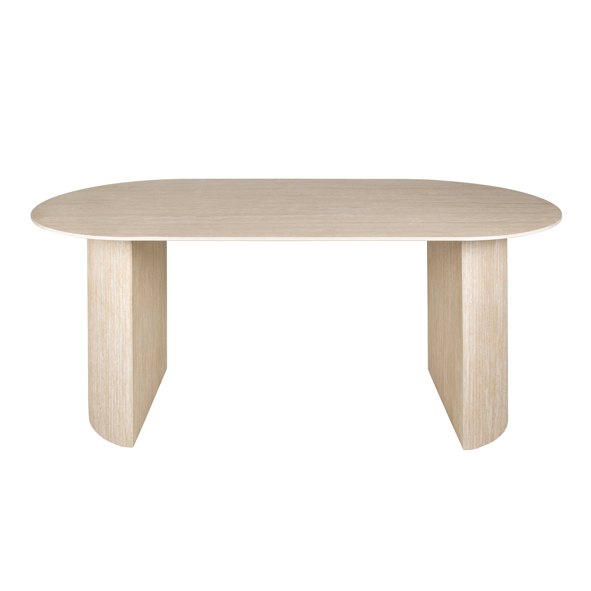 Eetkamertafel 180 arch ceramic / Ceramic travertine