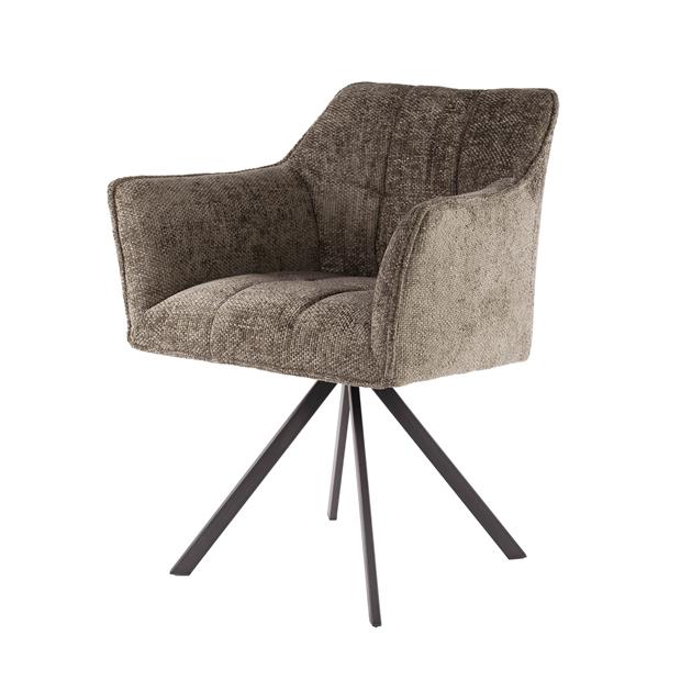 Armstoel Raster Draaibaar verpakt per 2 – Rich Taupe – 63x60x81 cm