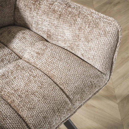 Armstoel Raster Draaibaar verpakt per 2 - 63x60x81 cm - Rich champagne