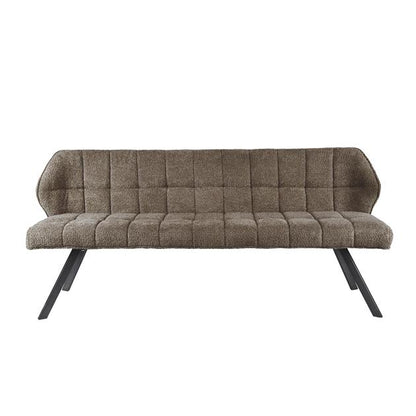 Eetkamerbank raster Boucle - 180x58x81 cm - Taupe