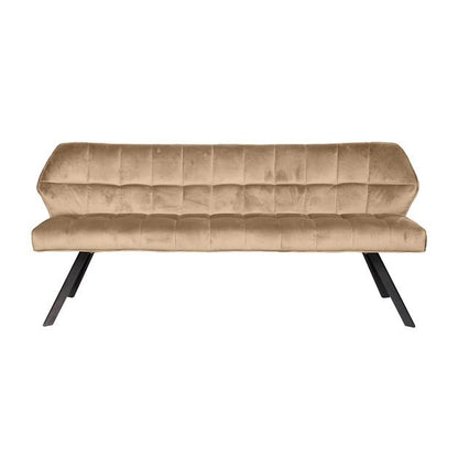 Eetkamerbank van raster - 180x58x81 cm - Champagne velours