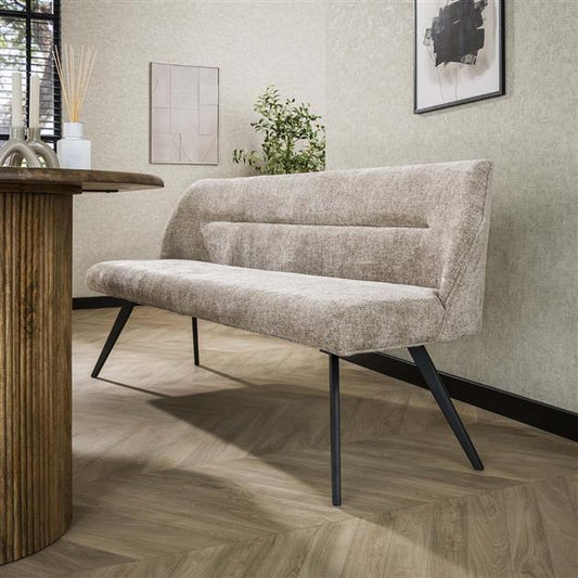 Eetkamerbank Pull - 188x53x84 cm - Rich zandkleur