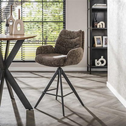 Barstoel Lounge verpakt per 2 - 56x60x99 cm - Rich Taupe