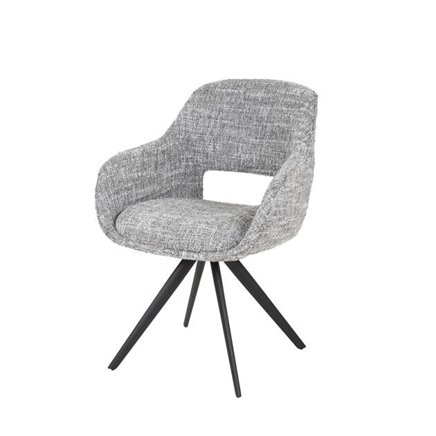 Armstoel Spring Draaibaar verpakt per 2 - 60x62x82 cm - Eagle staalgrijs