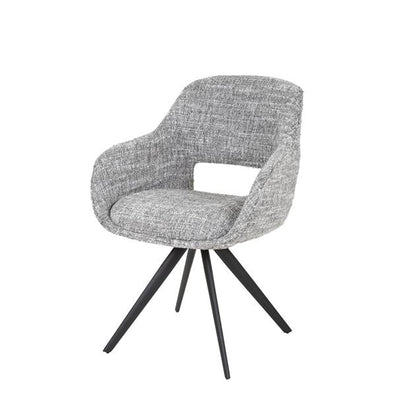 Armstoel Spring Draaibaar verpakt per 2 - 60x62x82 cm - Eagle staalgrijs