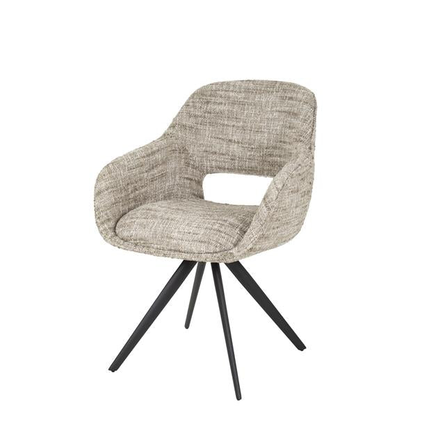 Armstoel Spring Draaibaar verpakt per 2 Eagle - 60x62x82 cm - Zandkleur