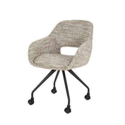 Armstoel Spring Wieltjes verpakt per 2 - 60x62x84 cm - Eagle Zandkleur