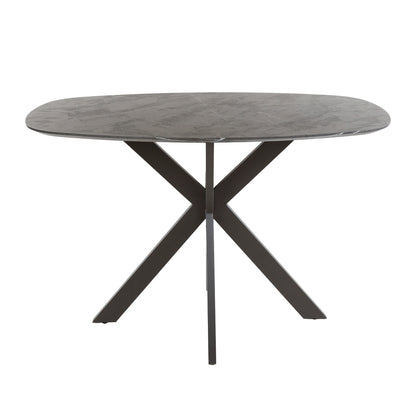 Bartafel kruisframe deens ovaal / 3D zwart bruin
