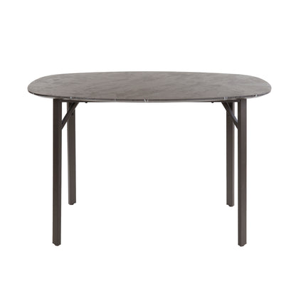 Bartafel deens ovaal / 3D zwart bruin