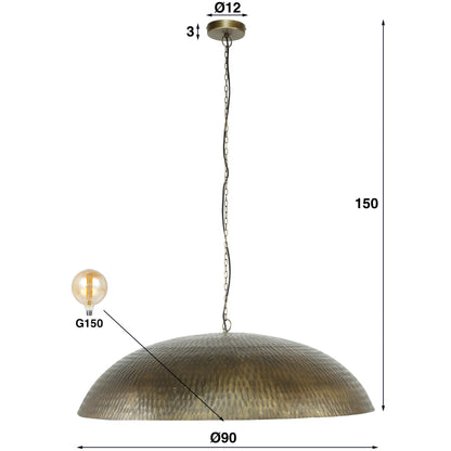 Hanglamp Ø90 / Brons antiek