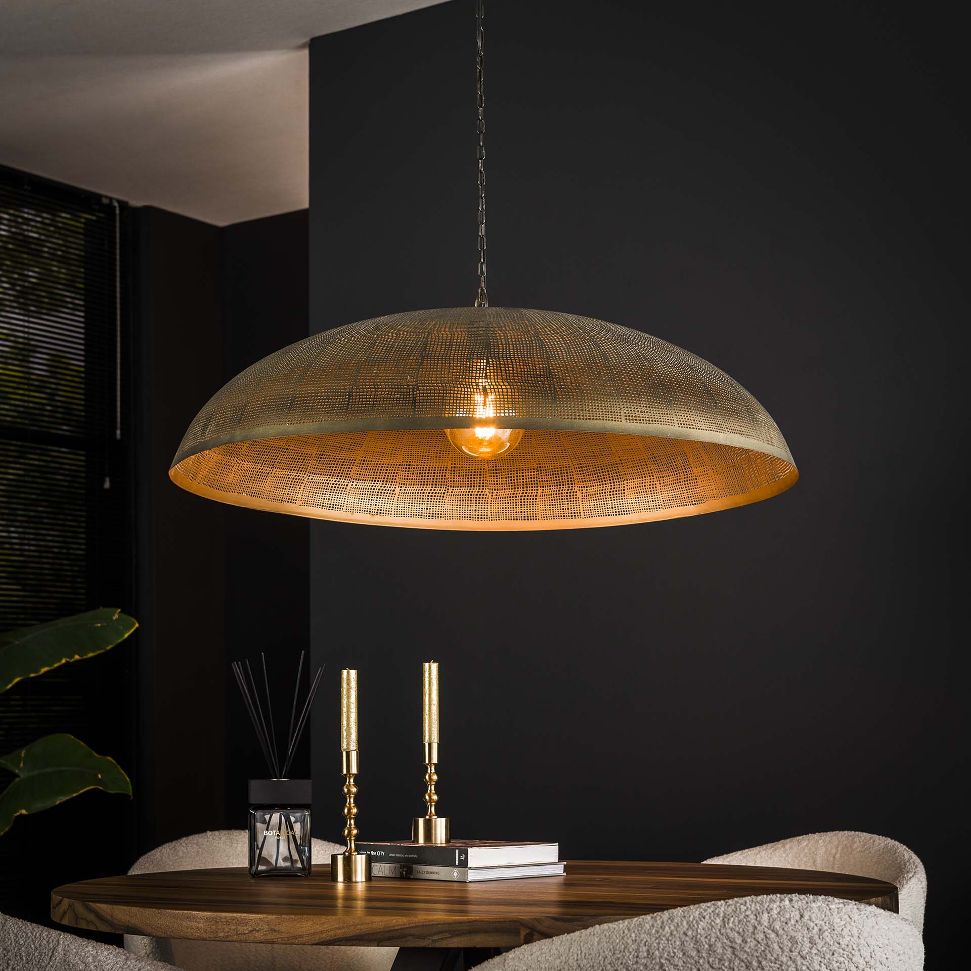 Hanglamp Ø90 Cosmic - 92x92x150 cm - Brons antiek