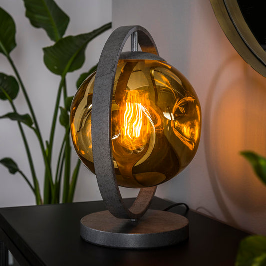Tafellamp van 1 Lamp Stellar - 35x25x39 cm - Oud zilver