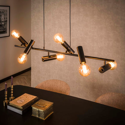 Hanglamp van 6 Lampen Point - 110x20x150 cm - Charcoal
