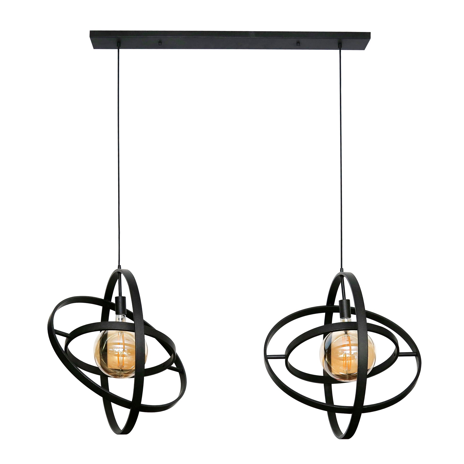 Hanglamp 2L Galaxy / Artic zwart