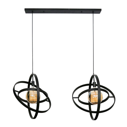 Hanglamp 2L Galaxy / Artic zwart