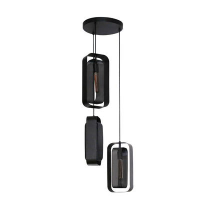 Hanglamp 3L mesh rotate / Artic zwart
