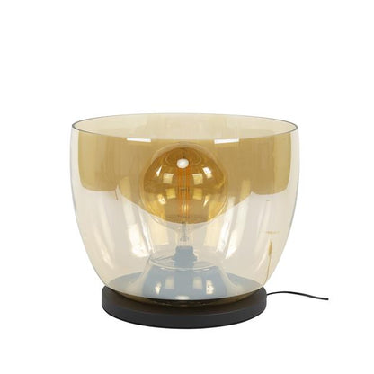 Vloerlamp UP XXL - 48x48x41 cm - Amberkleurig glas