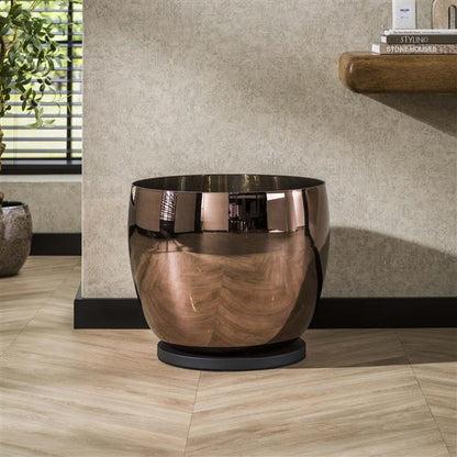 Vloerlamp UP XXL - 48x48x41 cm - Copper color glas