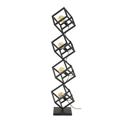 Vloerlamp 4L Kubus - 35x35x150 cm - Charcoal