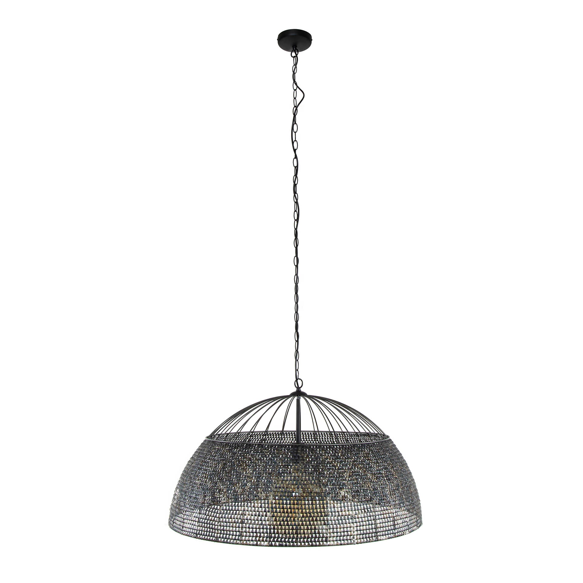 Hanglamp Ø80 armor / Zwart bruin
