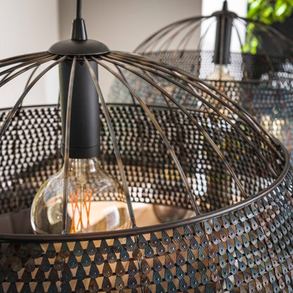 Hanglamp 2L armor Ø60 / Zwart bruin
