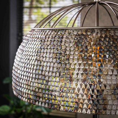 Vloerlamp Ø50 armor open / Zwart bruin