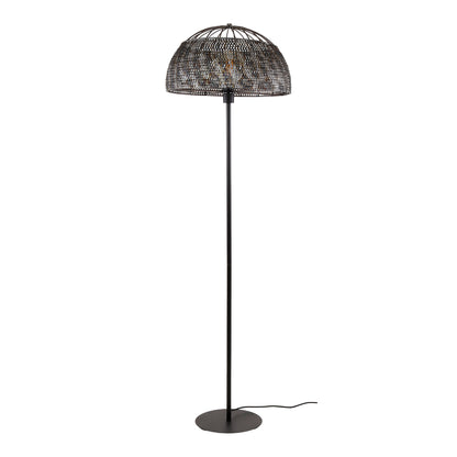 Vloerlamp Ø50 armor open / Zwart bruin