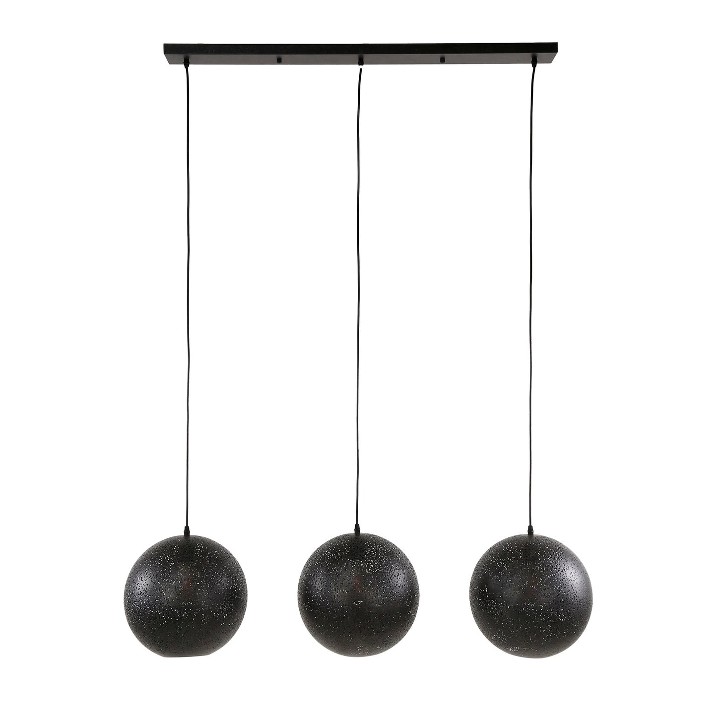 Hanglamp 3x Ø30 zip / Artic zwart