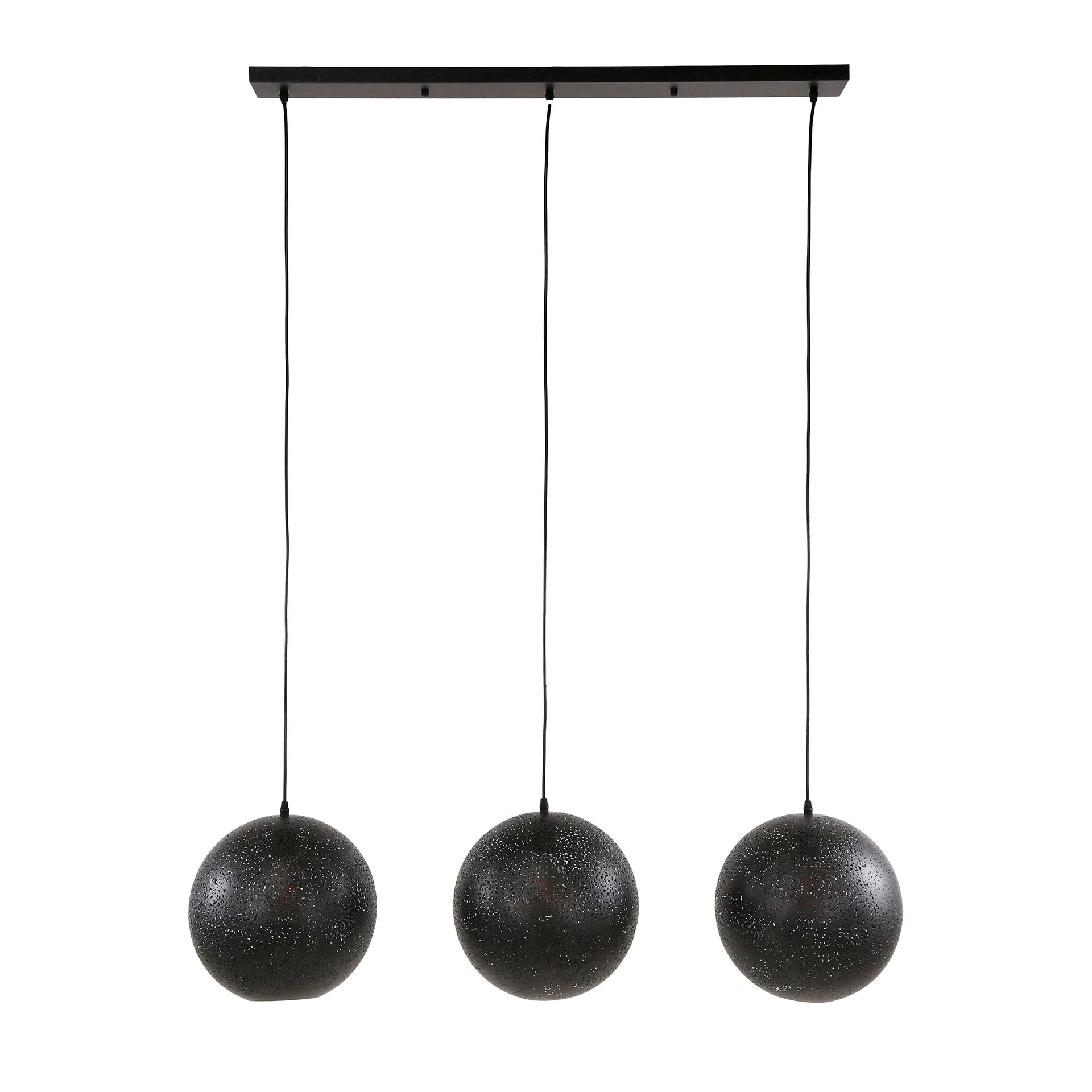 Hanglamp 3x Ø30 zip / Artic zwart