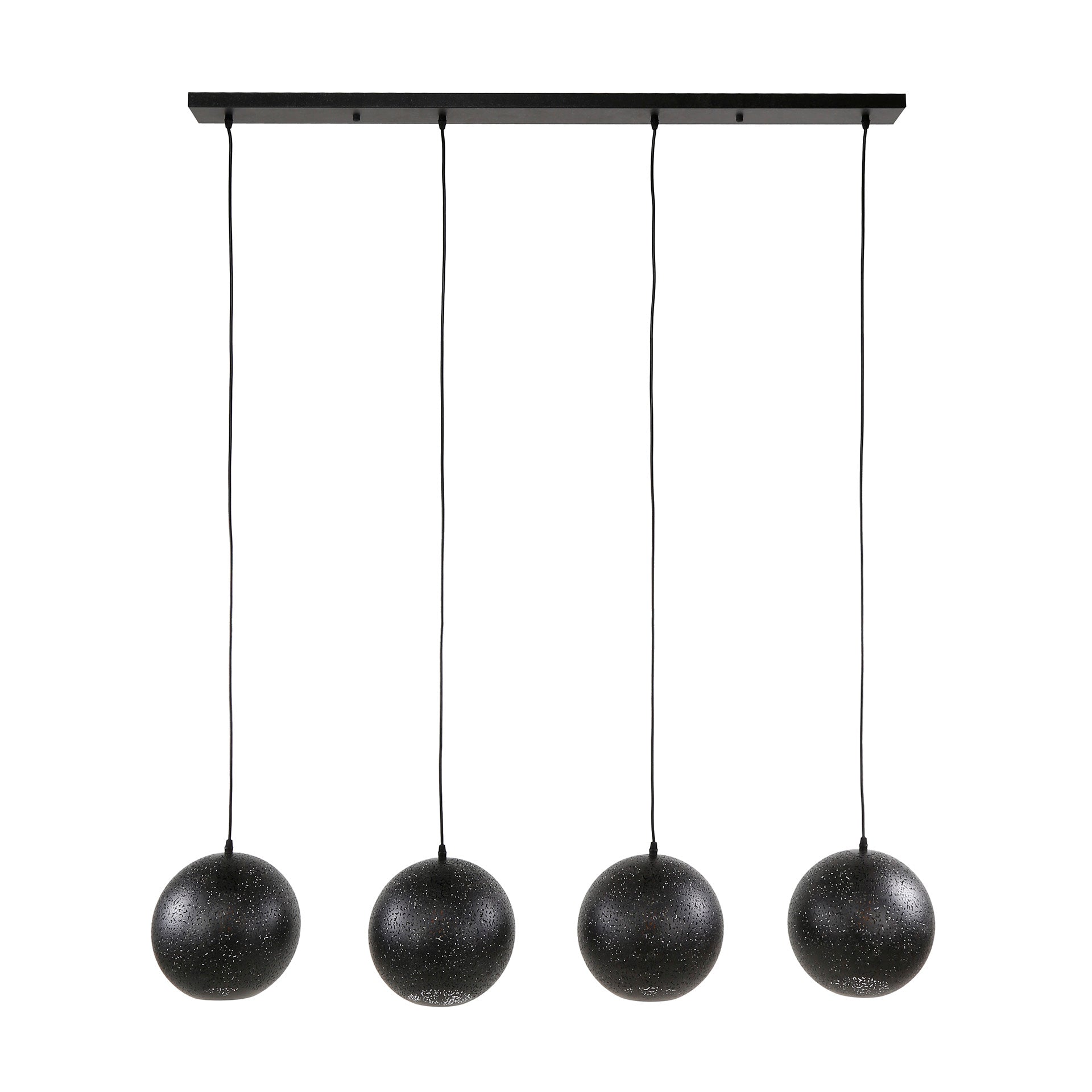Hanglamp 4x Ø25 zip / Artic zwart