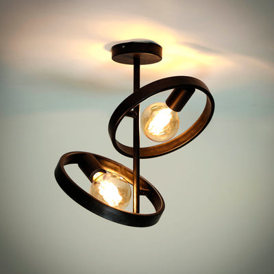 Plafondlamp van 2 Lampen Hover - 42x26x37 cm - Charcoal