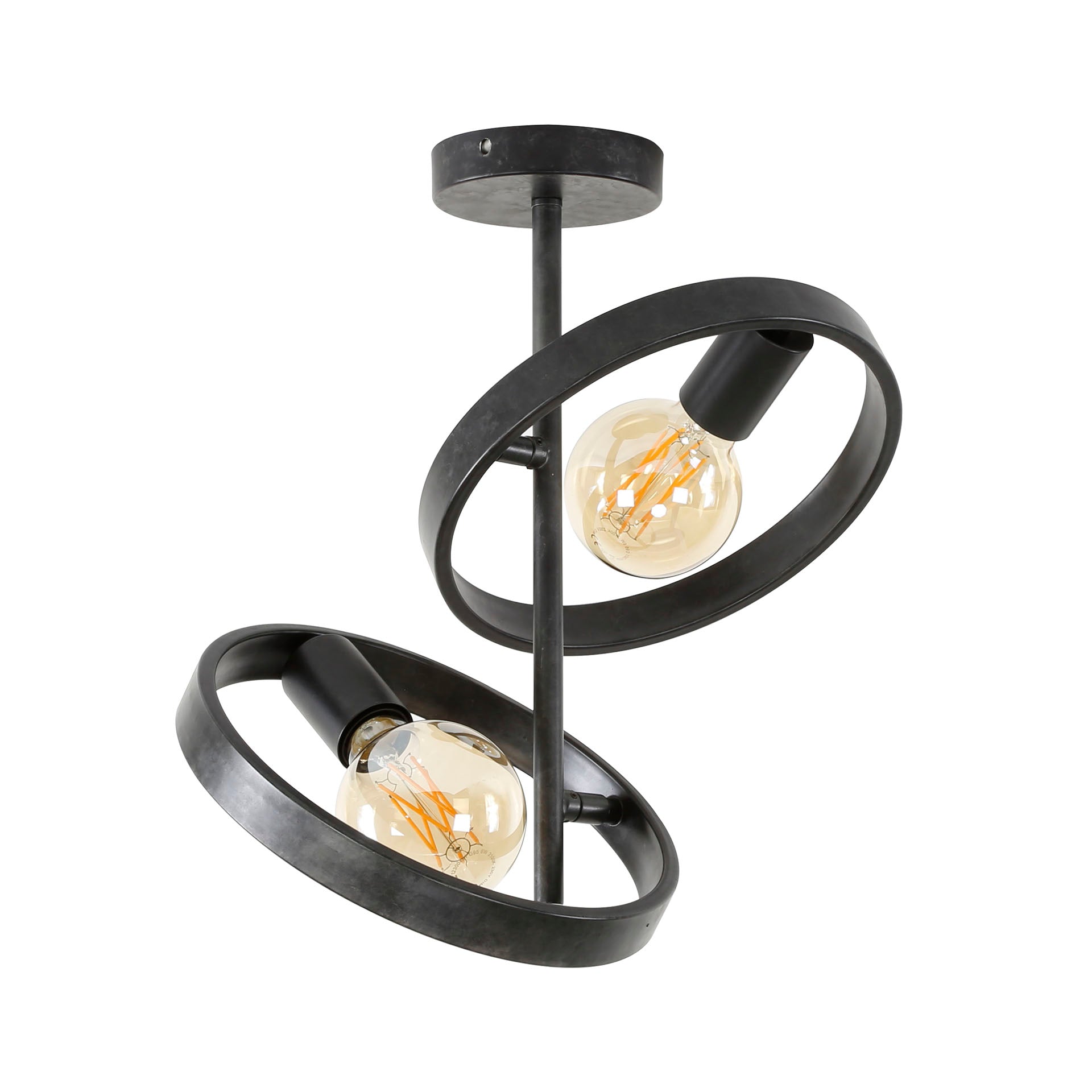 Plafondlamp 2L hover / Charcoal