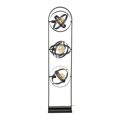 Vloerlamp 3L cosmos mesh / Artic zwart