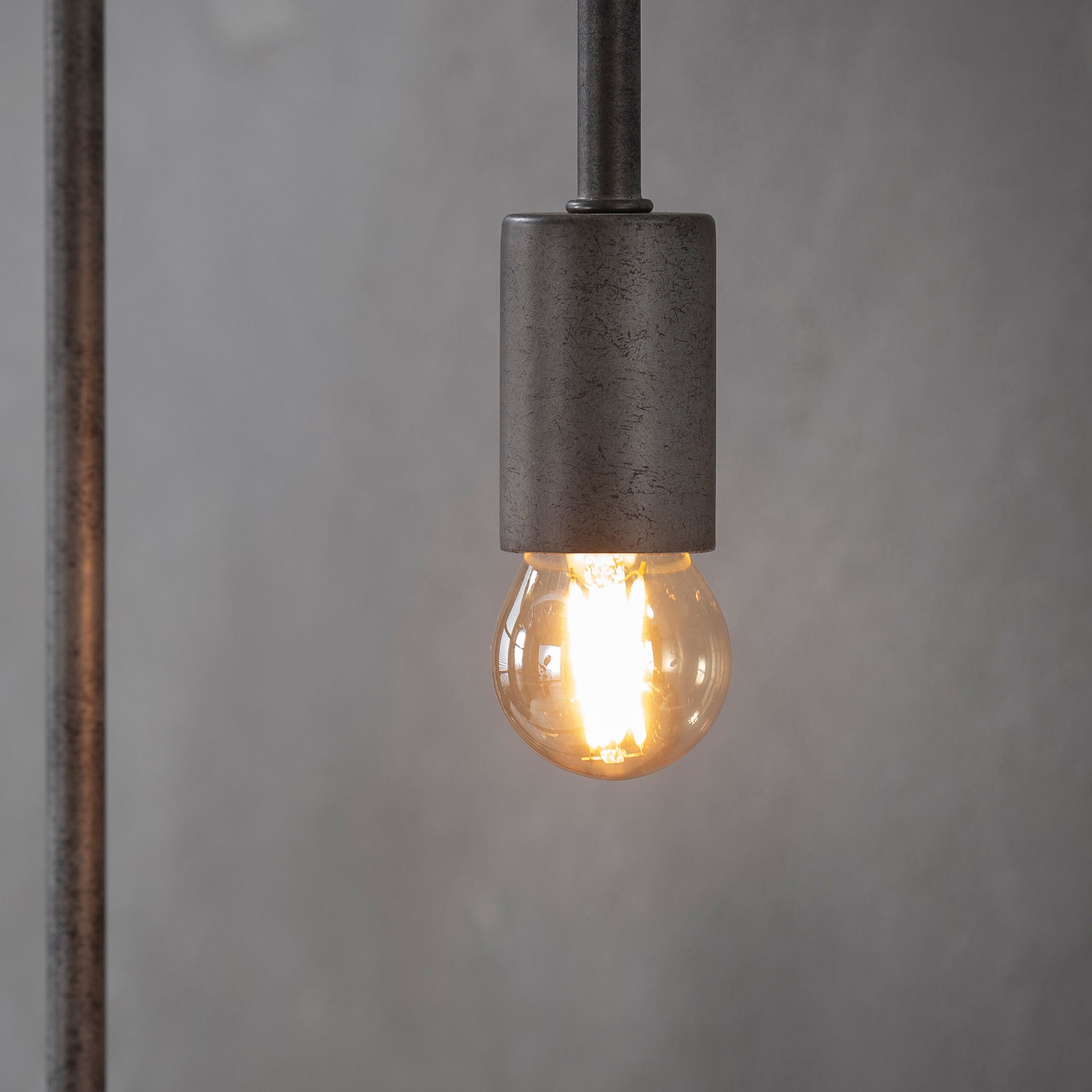 Lichtbron LED [G45] Filament Bol E27 4W 2100K 280lm Dimbaar - 4,5x4,5x7,5 cm - Amberkleurig glas