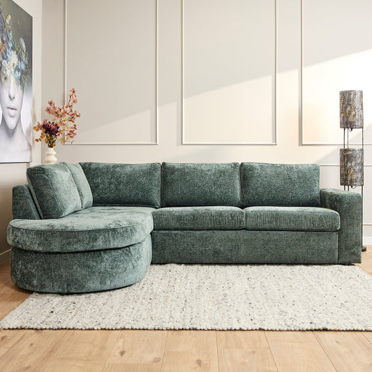 MySofa Alma | Divan Links + 2,5 zits | Green