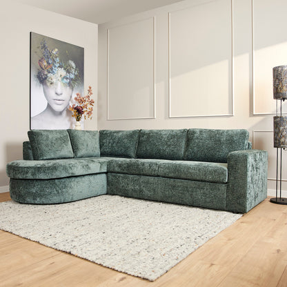 MySofa Alma | Divan Links + 2,5 zits | Green