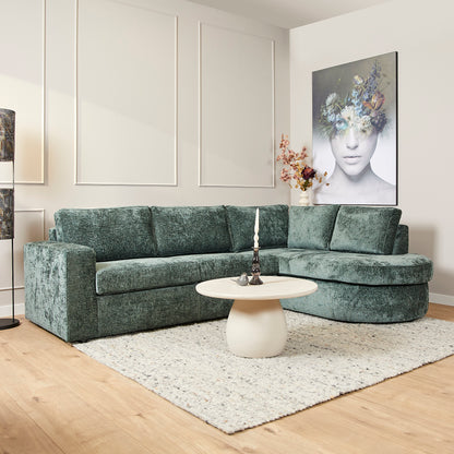 MySofa Alma | 2,5 zits + Divan Rechts | Green