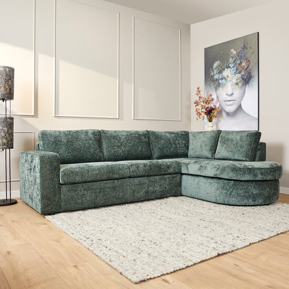 MySofa Alma | 2,5 zits + Divan Rechts | Green