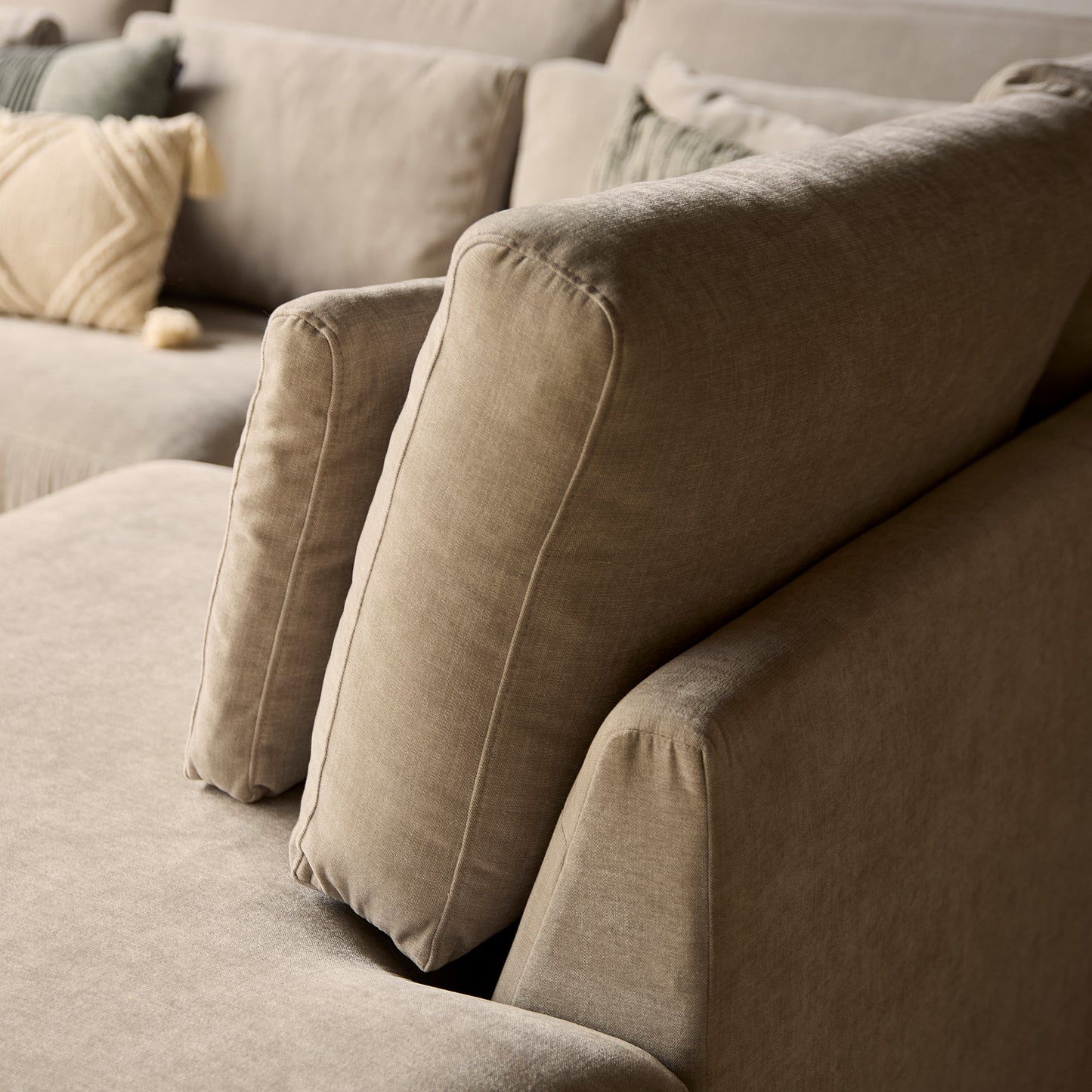 MySofa Jesse | 2,5 zits + Ottomane Rechts | Beige