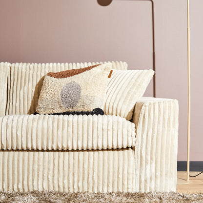 MySofa Teddy | 2,5 zits + Divan Rechts | Beige