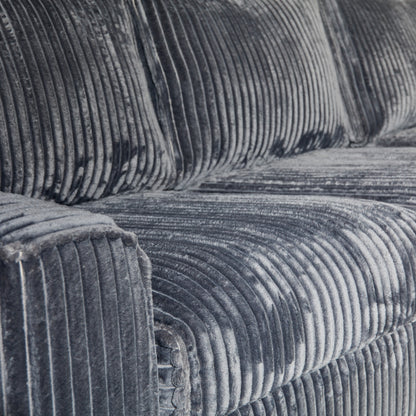 MySofa Teddy | Divan Links + 2,5 zits | Antraciet