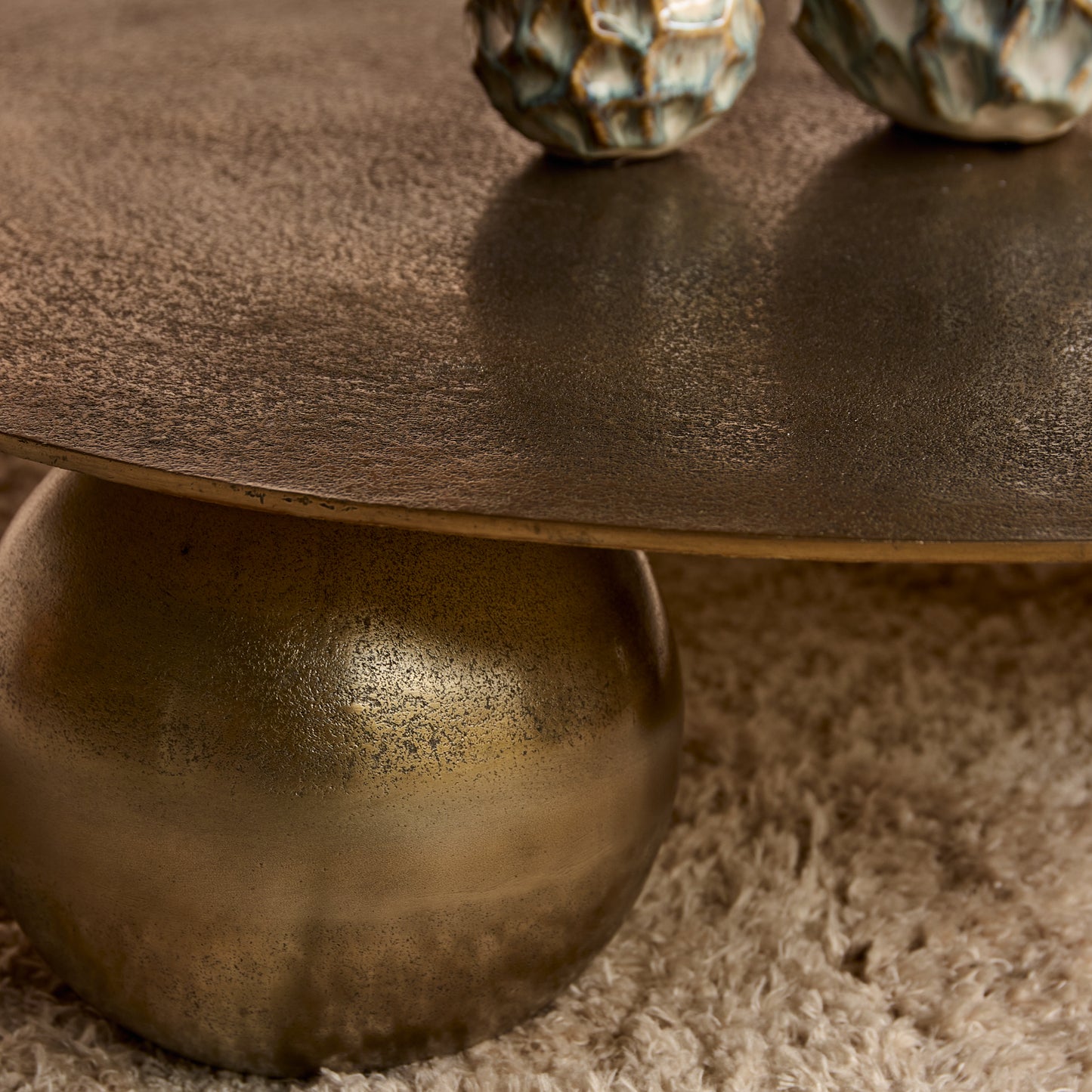 Salontafel Ziva Gold | 90 cm