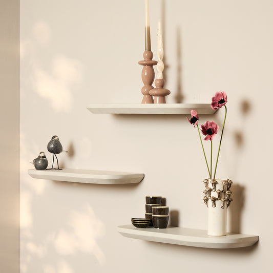 Wandplank Gusta Sand | 60 cm | Set van 3