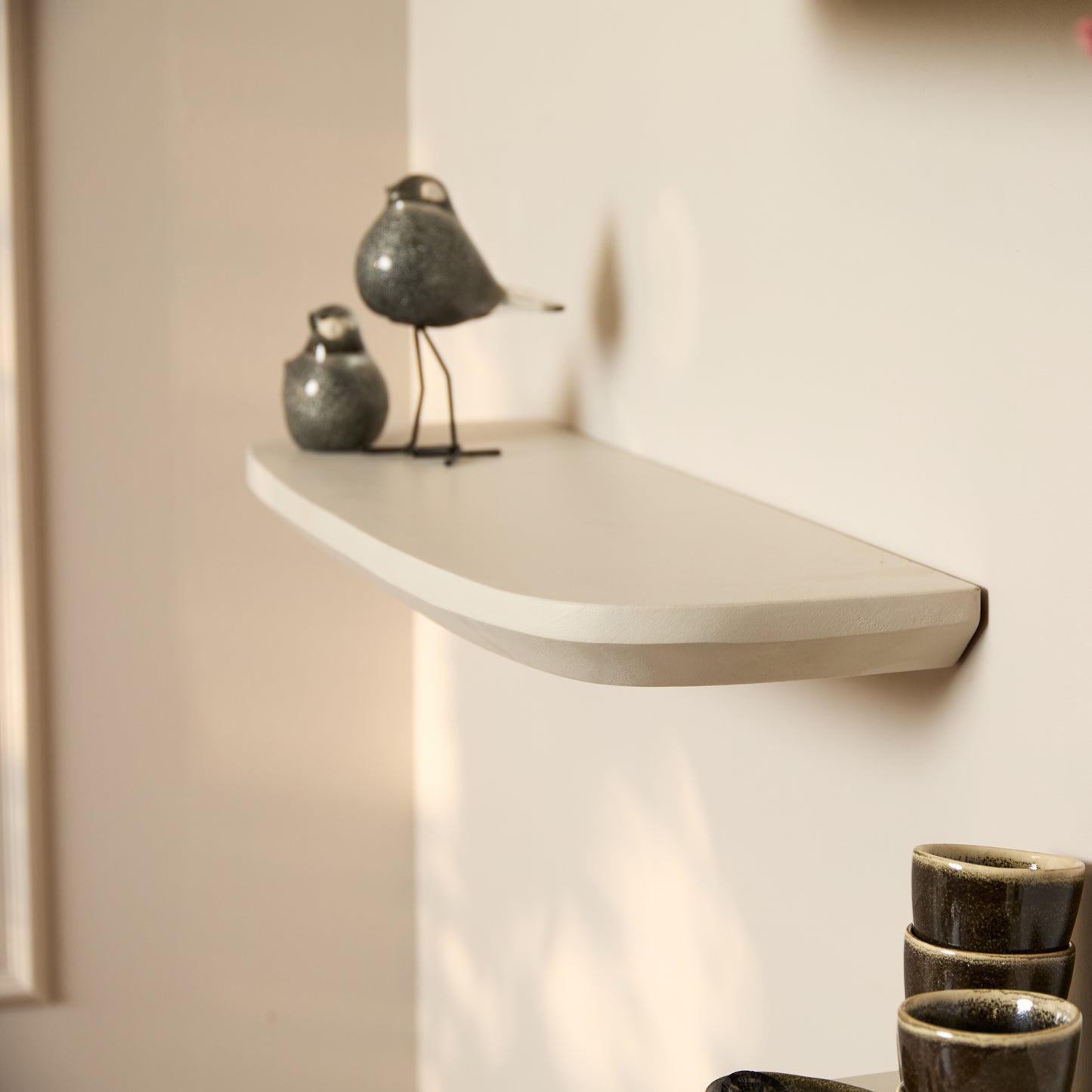 Wandplank Gusta Sand | 60 cm | Set van 3