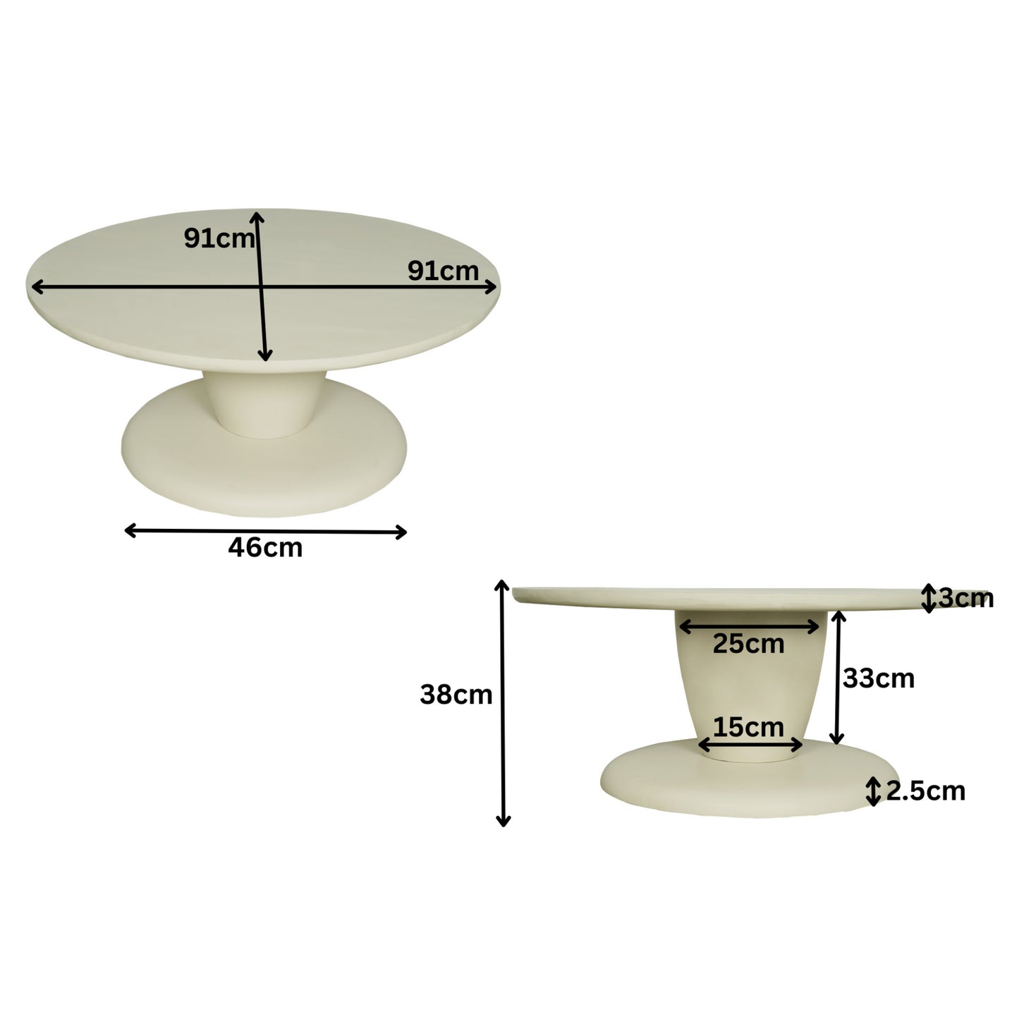 Salontafel Mabel | 90 cm