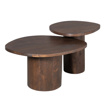 Salontafel Mirre | Brown | Set van 2