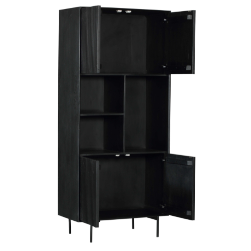 Vakkenkast Madison Black | 90 cm